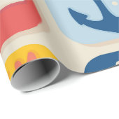 アイコン航海ののグリッドパターン ラッピングペーパー (ロールコーナー)