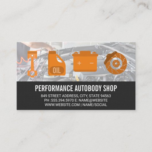 アイコン車の |整備士 名刺 (正面)