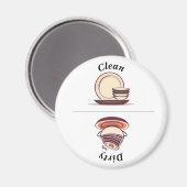 アイコン魅力的クリーン/ダーティ食洗機 マグネット (正面/裏面)