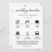 アイコン ウェディング アイテム - 結婚式の案内とウェルカムメッセージ (正面/裏面)