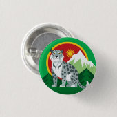 アイコン：ユキヒョウ 缶バッジ (正面&裏面)