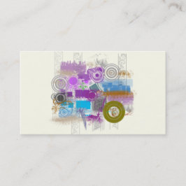 アイコン-レトロのグランジ-ビジネスプロフィールカード 名刺