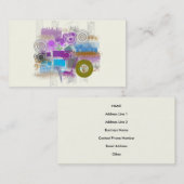 アイコン-レトロのグランジ-ビジネスプロフィールカード 名刺 (正面/裏面)