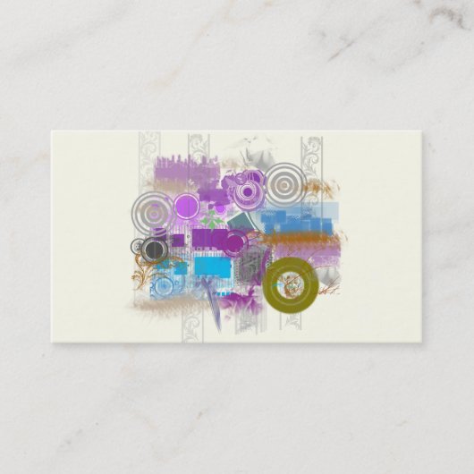 アイコン-レトロのグランジ-ビジネスプロフィールカード 名刺 (正面)