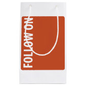 アイコン & ロゴ ボタン ギフト バッグ スモールペーパーバッグ (正面)