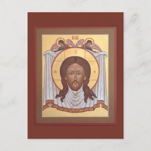 アイコン「手で作らない」はがき ポストカード (正面)