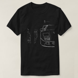 アイコンF 40アウトラインT型 | ピストンとねじ Tシャツ