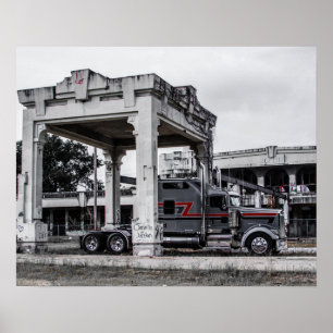 アイコンKenworth W900L Fleenor Bros. ポスター