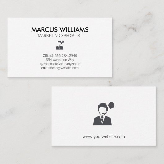 アイコ企業のン 名刺 (正面/裏面)