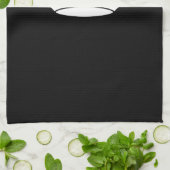 アイコ保ニックカームクラウンオンブラック キッチンタオル (折り畳み)