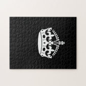 アイコ保ニックカームクラウンオンブラック ジグソーパズル (横)