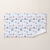 アイコ航海のンライトハウスボートいかりシーファリング バスタオルセット (ハンドタオル)