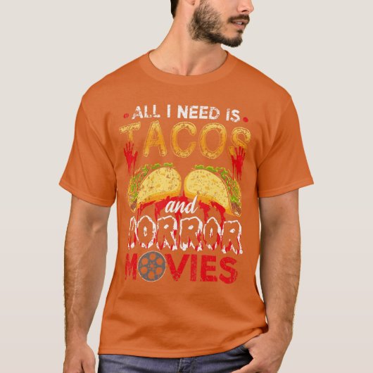 アイサコスとホラー映画があればそれでいい ギフト Tシャツ (正面)