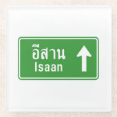 アイサンアヘッド⚠タイ高速道路交通標識⚠ ガラスコースター (正面)