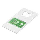 アイサンアヘッド⚠タイ高速道路交通標識⚠ クレジットカード栓抜き (正面アングル)