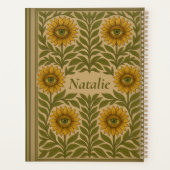 アイサンフラワーヴィンテージフローラ名前をカスタムするプランナー プランナー手帳 (裏面)