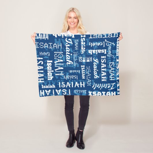 アイザイアのパーソナライズな名前をカスタムする フリースブランケット (インサイチュ)