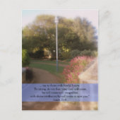 アイザイアの35:4のキリスト教の聖なる書物、経典の郵便はがき ポストカード (正面)