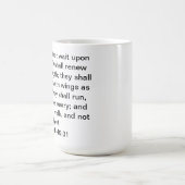 アイザイアの40:31のコーヒー・マグ コーヒーマグカップ (中央)