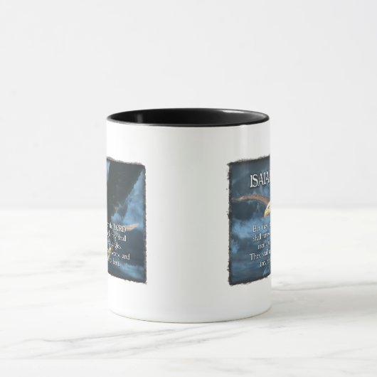 アイザイアの40:31はイーグルスとして翼によって取付けます マグカップ (中央)