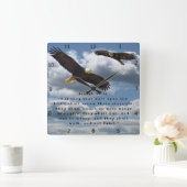 アイザイアの40:31 スクエア壁時計 (ホーム)