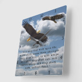 アイザイアの40:31 スクエア壁時計 (傾斜)