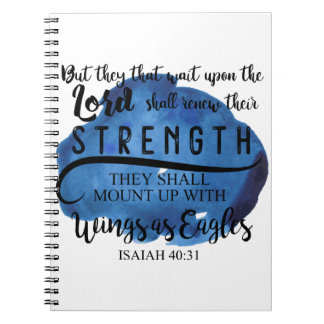 アイザイアの40:31 KJVしかしそれら主にその待ち時間 ノートブック