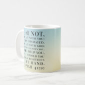 アイザイアの41:10の聖書の引用文 コーヒーマグカップ (正面左)