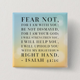 アイザイアの41:10の聖書の引用文 缶バッジ