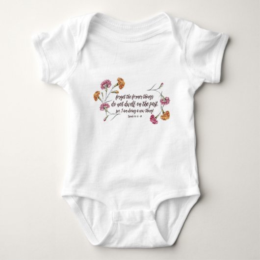 アイザイアの43:18 - 19人のベビーの用品類 ベビーボディスーツ (正面)