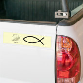 アイザイアの53:6 バンパーステッカー (トラック上)