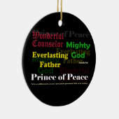 アイザイアの9:6のクリスマスのオーナメント セラミックオーナメント (右)