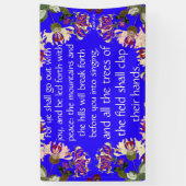 アイザイアは喜び教会クリスチャンの旗と行きます 横断幕 (縦)