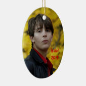 アイザイア及びMicahのクリスマスのオーナメント セラミックオーナメント (右)