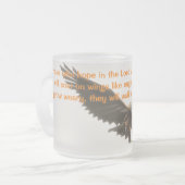 アイザイア40の31曇らされたワシのマグ フロストグラスマグカップ (正面左)