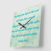 アイザイア40-31 スクエア壁時計 (傾斜)