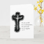 アイザイア53 -十字/キリスト教の証人 カード (黄色い花)