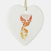 アイザイア61の陶磁器のハートのオーナメント セラミックオーナメント (右)