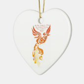 アイザイア61の陶磁器のハートのオーナメント セラミックオーナメント (左)