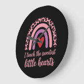 アイザス教えイーストハートレインボー先生 ラージ壁時計 (傾斜)