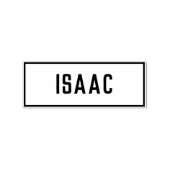 アイザックの名前 ラバースタンプ (インプリント)