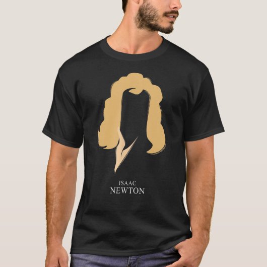 アイザックニュートン卿おもしろい Tシャツ (正面)