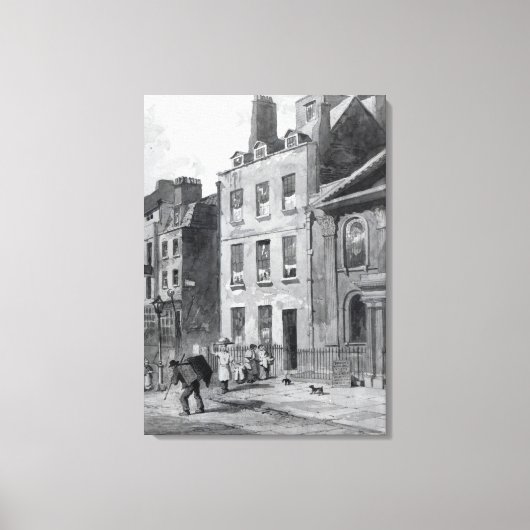 アイザックニュートン卿の家 キャンバスプリント (正面)