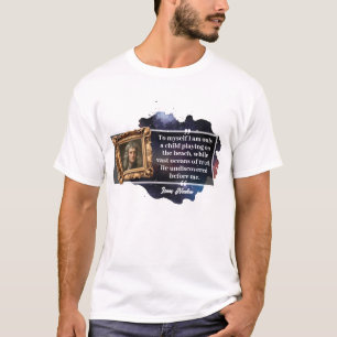 アイザックニュートン引用文 Tシャツ
