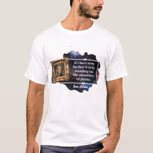 アイザックニュートン引用文 Tシャツ