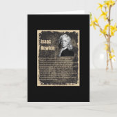 アイザックニュートン カード (黄色い花)