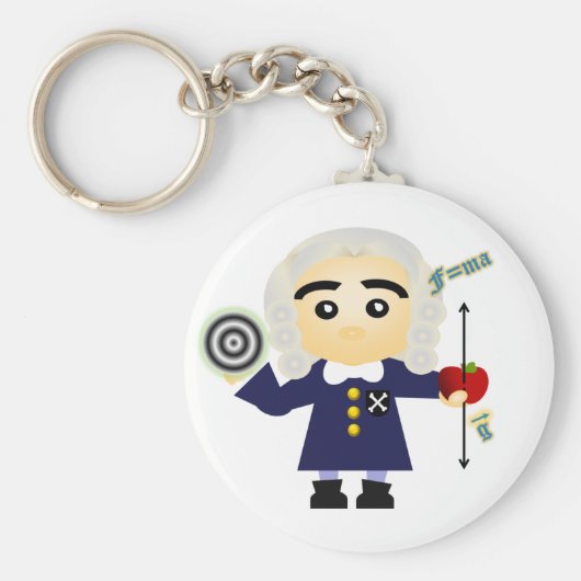 アイザックニュートン キーホルダー (正面)