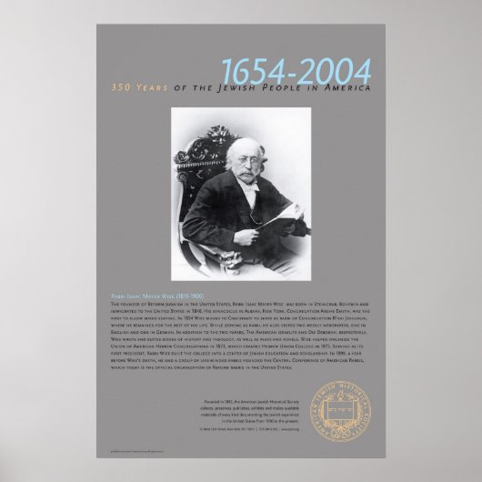 アイザックメイヤー狂人ワイズ(1819年~1900年) ポスター (正面)