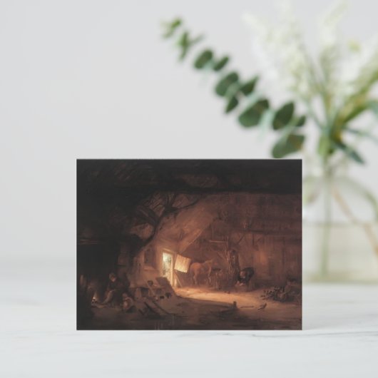 アイザックヴァンオスタードファームハウスインテリア ポストカード (スタンド正面)