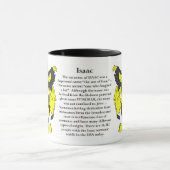 アイザック家族の紋章付き外衣 マグカップ (中央)